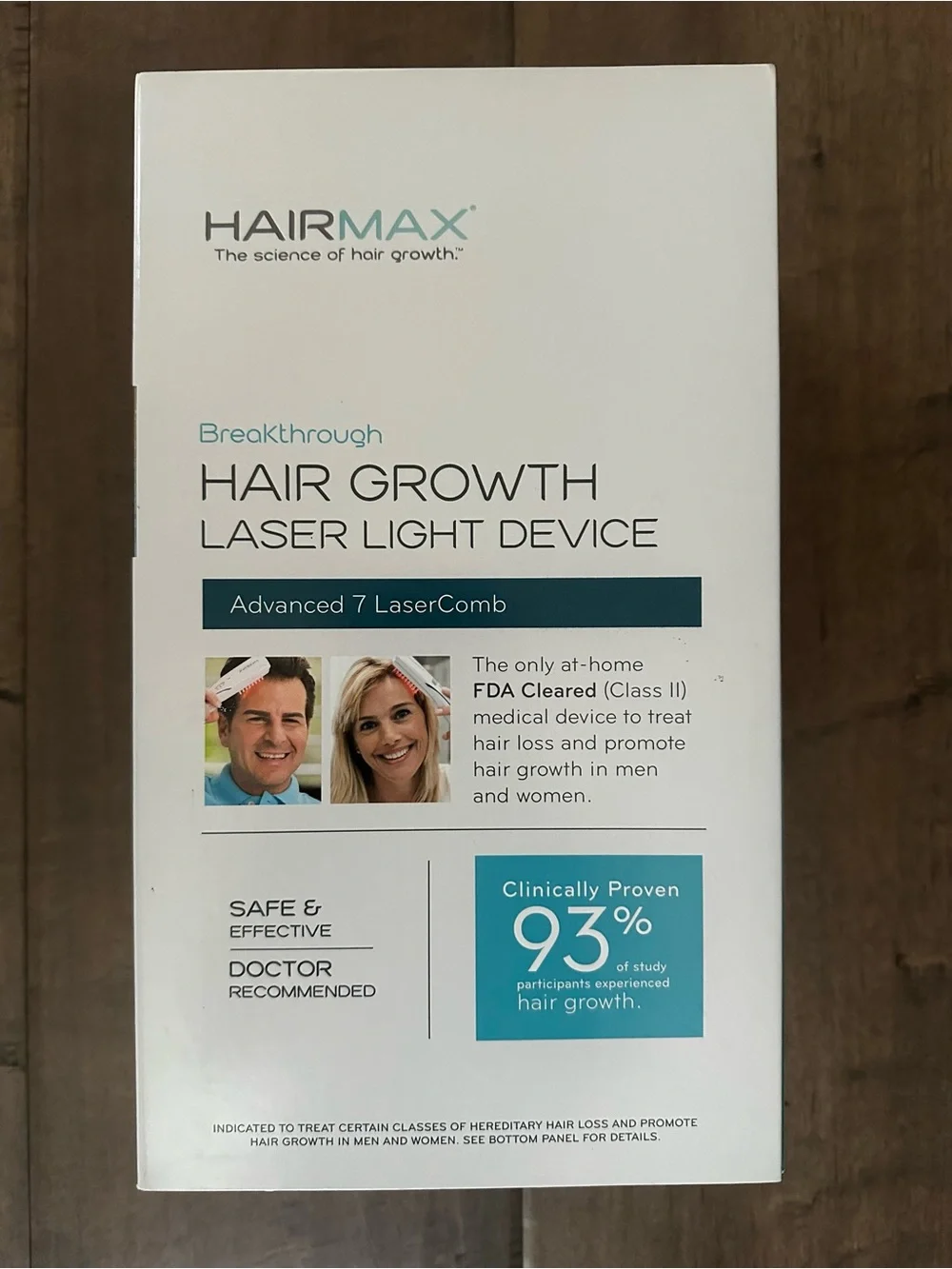 Advanced 7 LaserComb Hair Treatment - White with Blue Accents